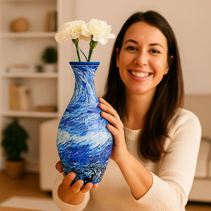 Skanto | Noble 3D Puzzle Vase - Brukbar for ekte blomster