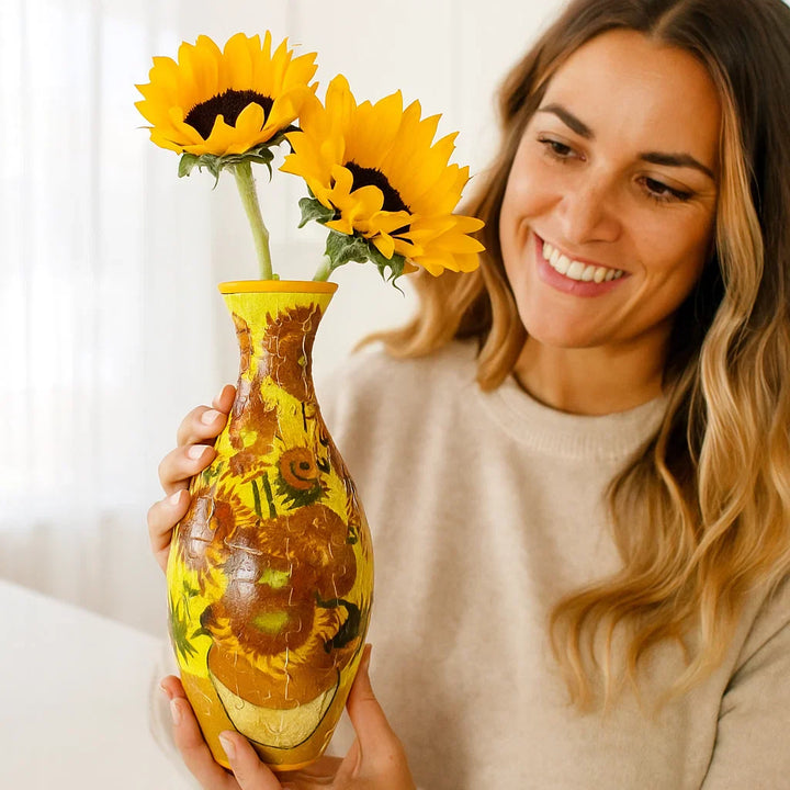 Skanto | Noble 3D Puzzle Vase - Brukbar for ekte blomster
