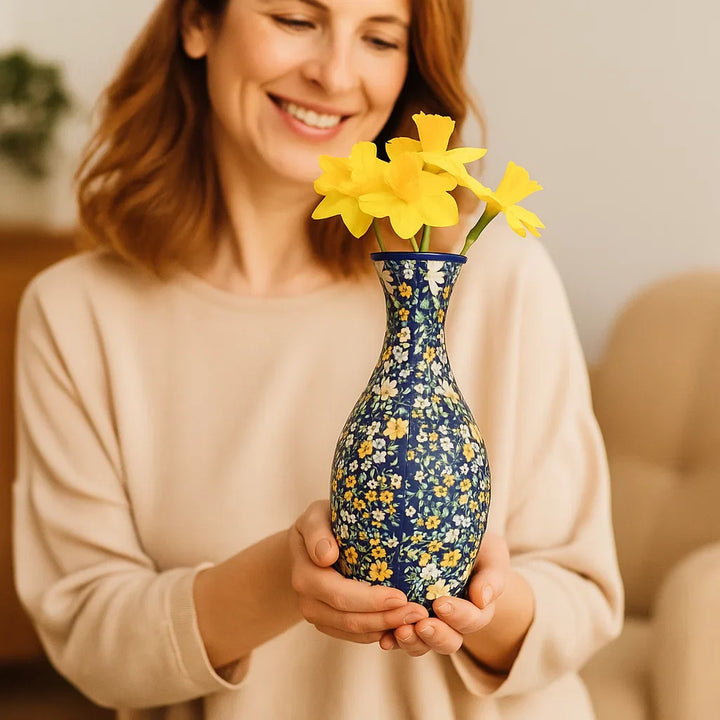 Skanto | Noble 3D Puzzle Vase - Brukbar for ekte blomster