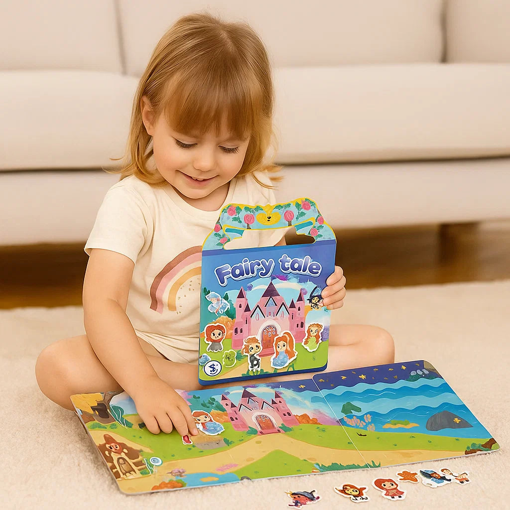 Norvo | Gjenbrukbare Montessori klistrebøker med ulike temaverdener