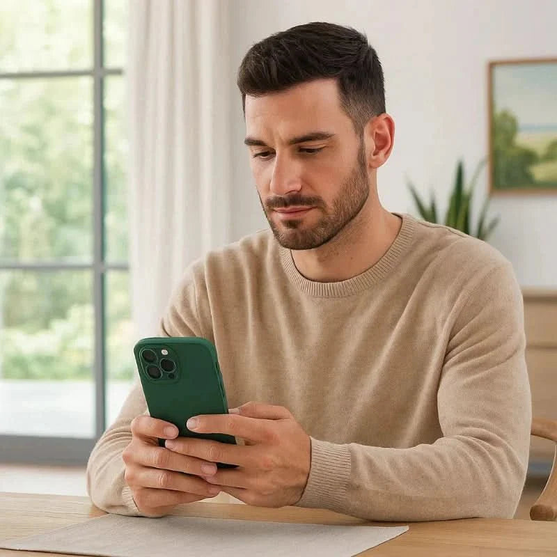 Skanto | Slim-fit, støtsikker silikonetui for iPhone 14-17