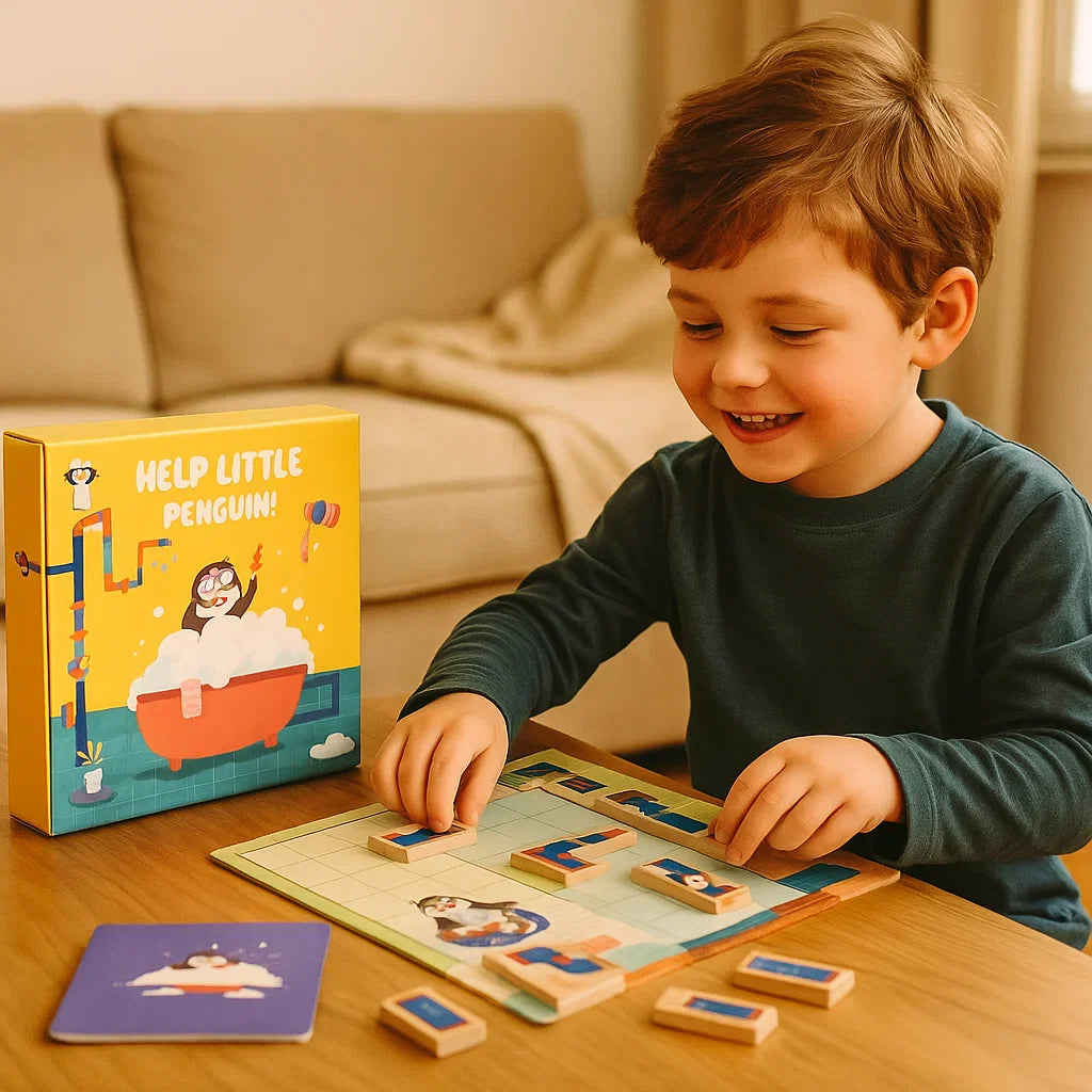 Skanto | Penguin Dusj Labyrint Puslespillspill - Fremme Logisk Tenking!