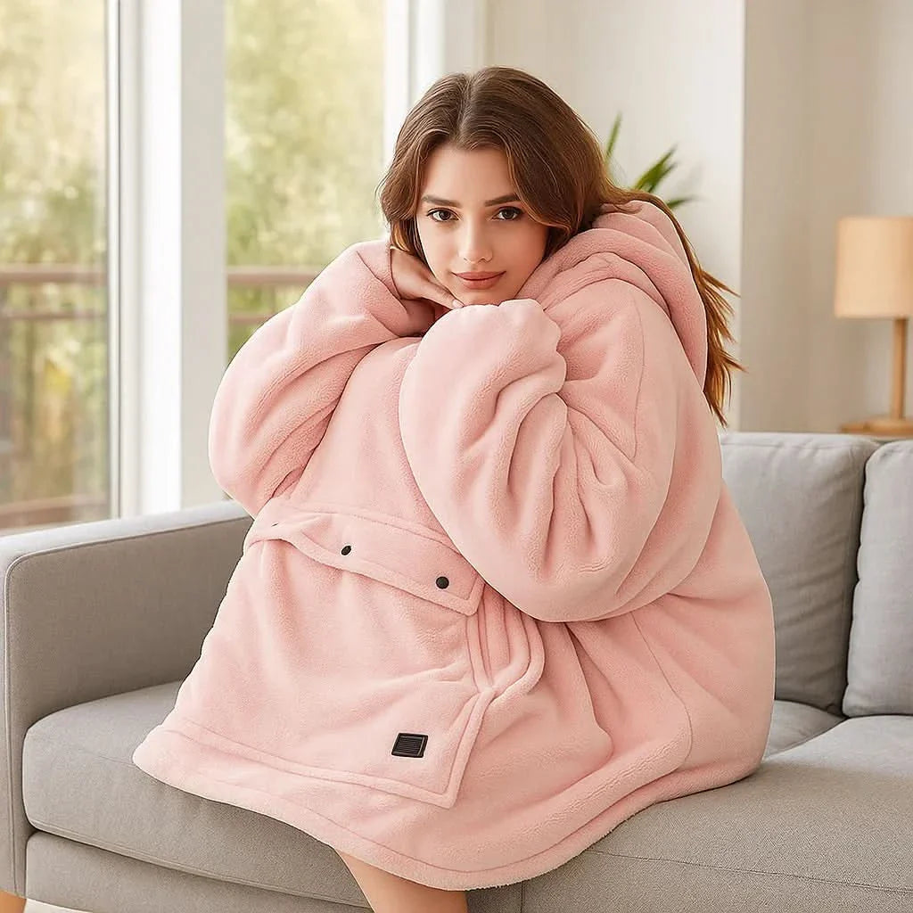 Skanto | USB oppvarmet teppe hoodie for intens varme