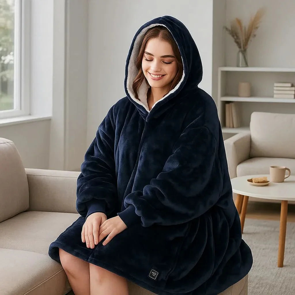 Skanto | USB oppvarmet teppe hoodie for intens varme