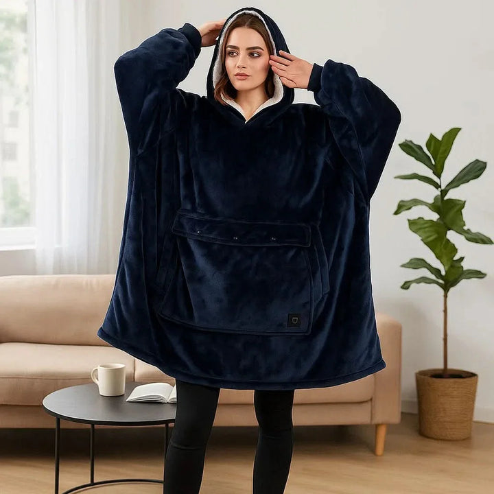 Skanto | USB oppvarmet teppe hoodie for intens varme