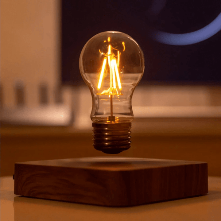 Skanto | LumiGlide Flytende LED-pære | Magnetisk levitasjonslys med berøringskontroll for moderne rom