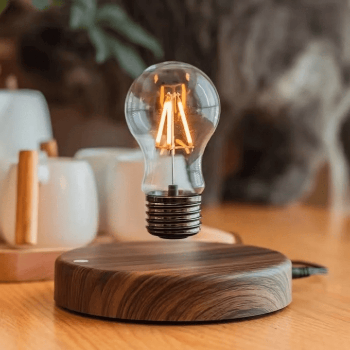 Skanto | LumiGlide Flytende LED-pære | Magnetisk levitasjonslys med berøringskontroll for moderne rom