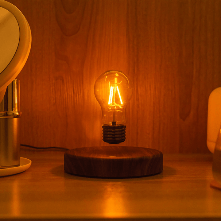 Skanto | LumiGlide Flytende LED-pære | Magnetisk levitasjonslys med berøringskontroll for moderne rom