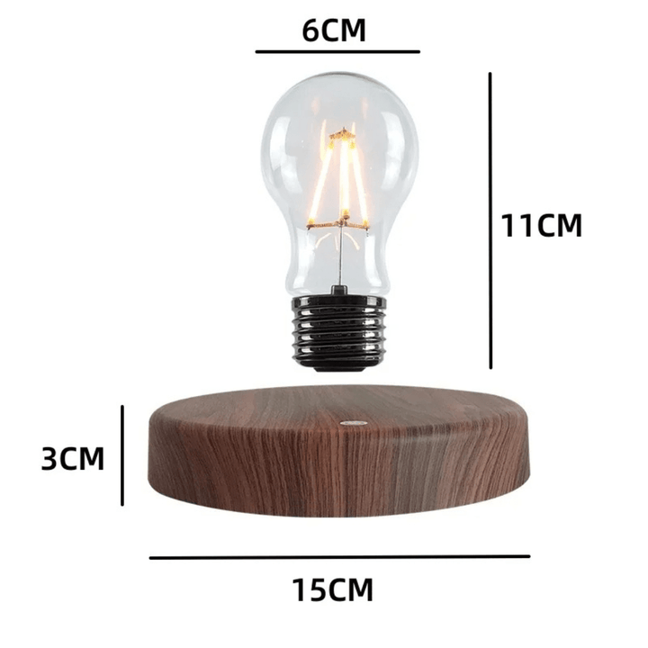 Skanto | LumiGlide Flytende LED-pære | Magnetisk levitasjonslys med berøringskontroll for moderne rom