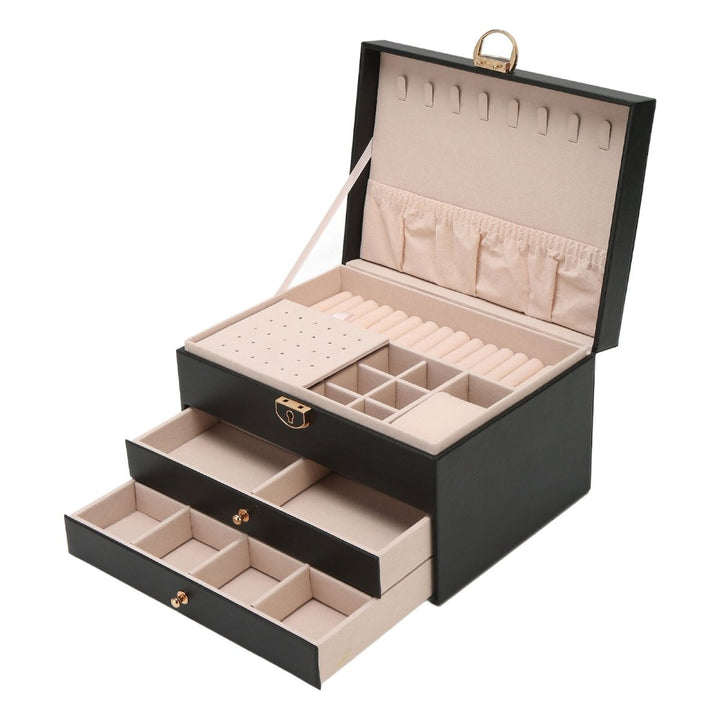 Skanto | AURELIA BOX – Multilags lær smykkorganisator for stilfull oppbevaring
