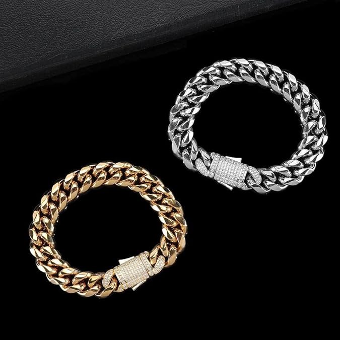 Skanto | AURELIUS – 18K Gullbelagt Cuban Link Armbånd for Menn