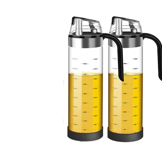 Auto Flip Krydderskrin Automatisk Lok og Tett Glass Krydderskanna | Skanto
