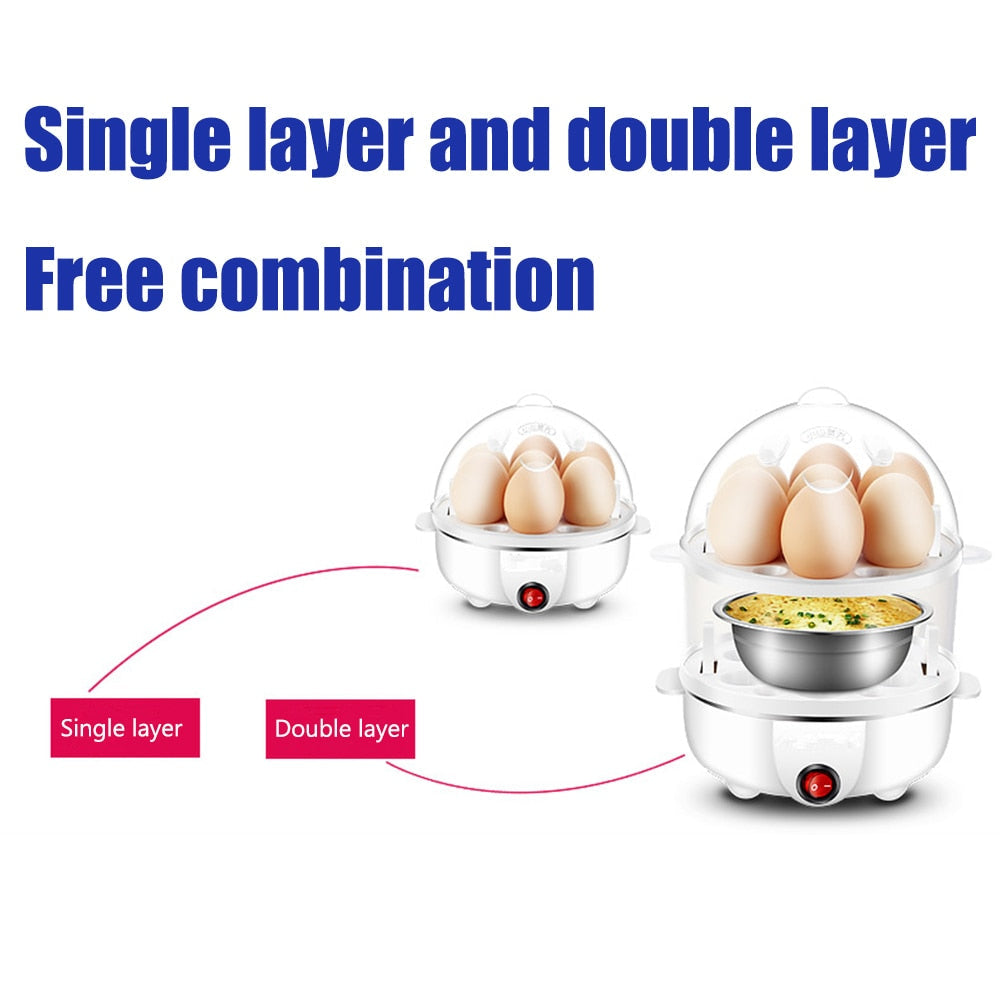 Automatisk Elektrisk Hurtig Eggkoker Dobbel Egg Kokt Eggkoker | Skanto