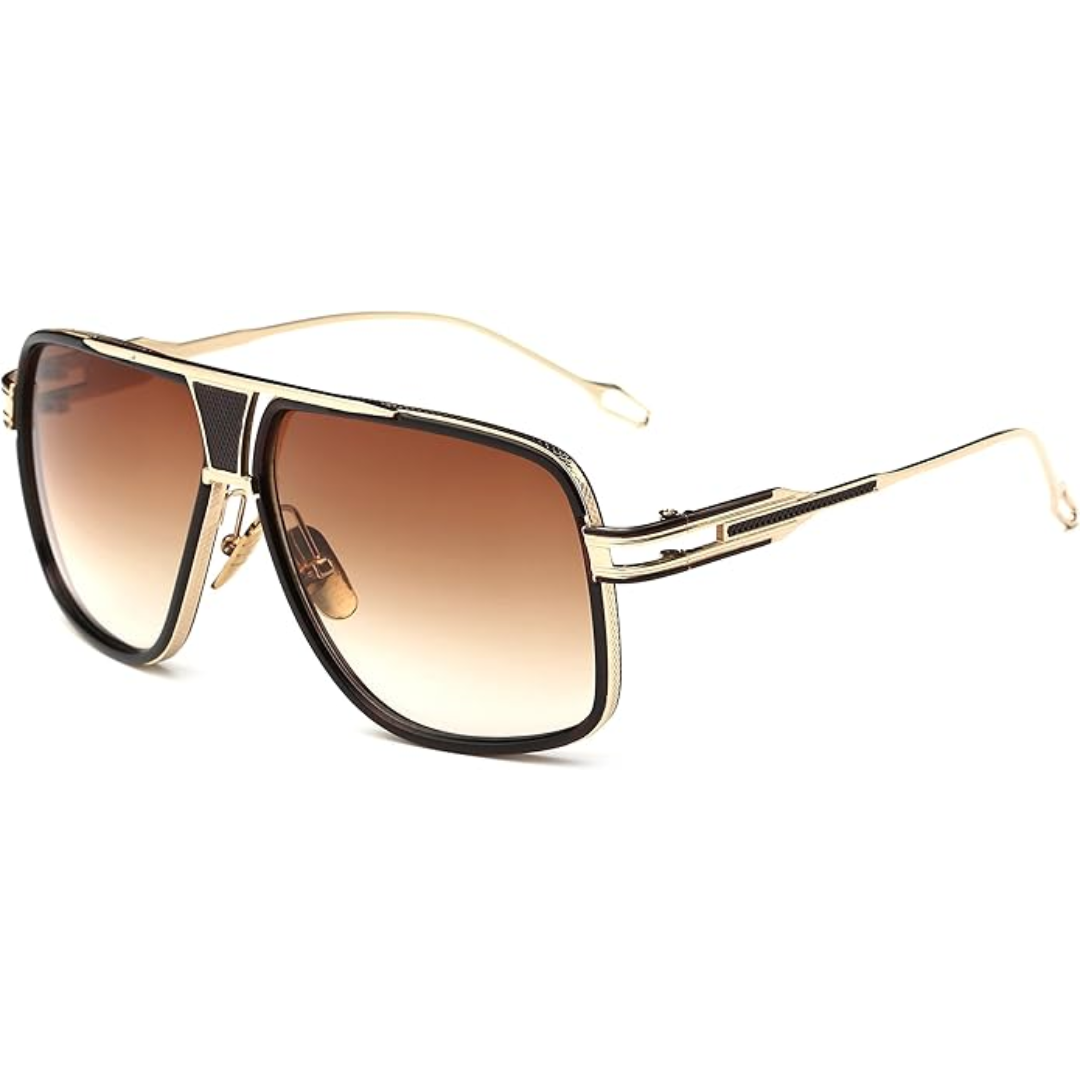 Skanto | Men’s Aviator Solbriller med Legert Ramme og UV Beskyttelse