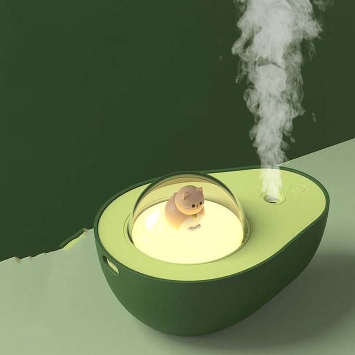 Skanto | Avokado Nattlys Luftfukter med USB & LED