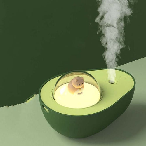 Skanto | Avokado Nattlys Luftfukter med USB & LED