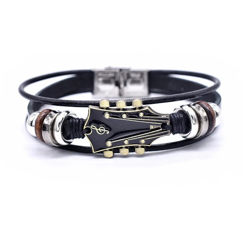 AXECHORD – Gitarren-Lederarmband im Vintage-Stil