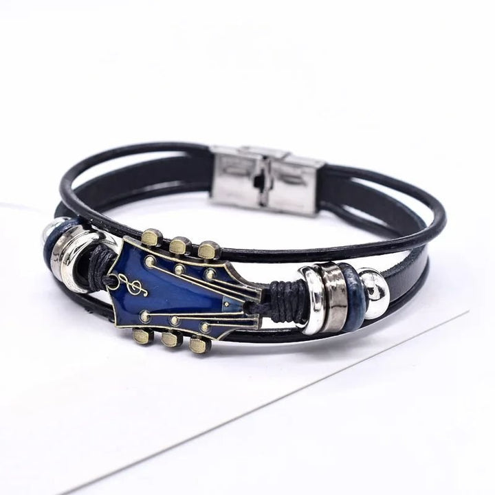 AXECHORD – Gitarren-Lederarmband im Vintage-Stil