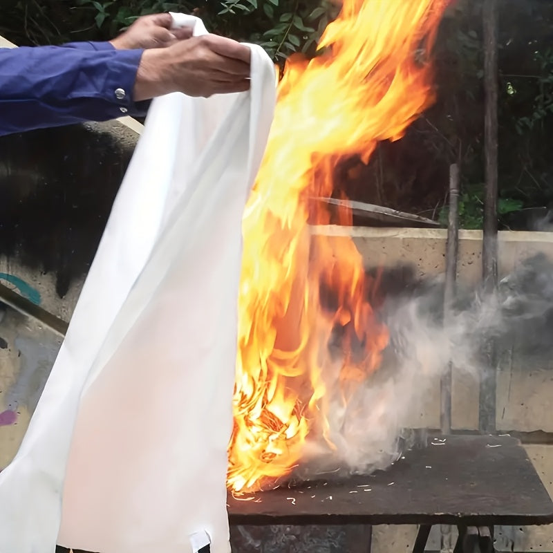 Brannmotstandsdyktig fiberglass-brannteppe – Kompakt sikkerhetsteppe for hjemmet, kjøkkenet og bilen | Skanto