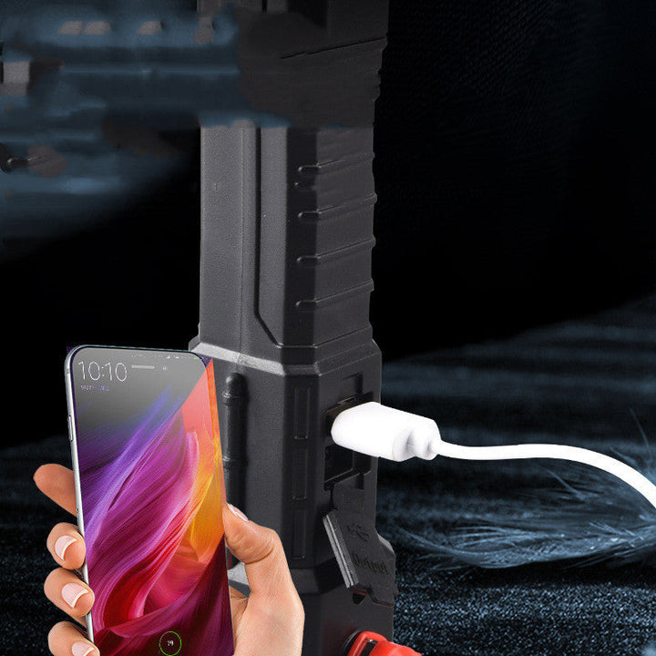Multifunksjonell bilsikkerhets hammer med nødlys og powerbank | Skanto