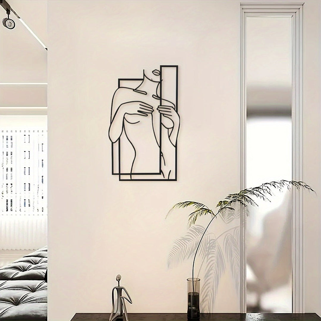 Skanto | LineaArt Metallveggdekorasjon - Moderne minimalistisk veggkunst for soverom