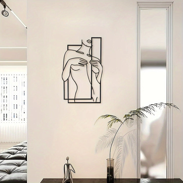 Skanto | LineaArt Metallveggdekorasjon - Moderne minimalistisk veggkunst for soverom