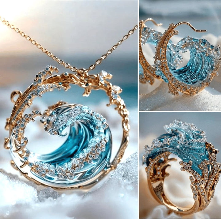 OceanSpirit Necklace - Elegant maritim halskjede i gull/sølv Skanto