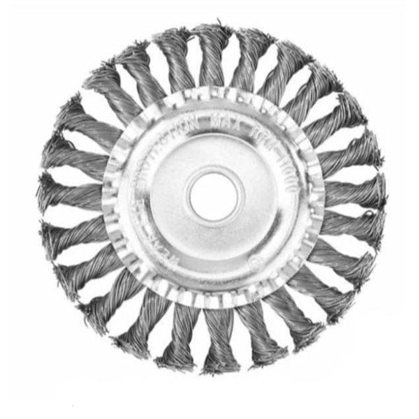 SteelTwist Ugressbørste – 360° Trimmerblad av Flettet Stål (15 cm) | Skanto