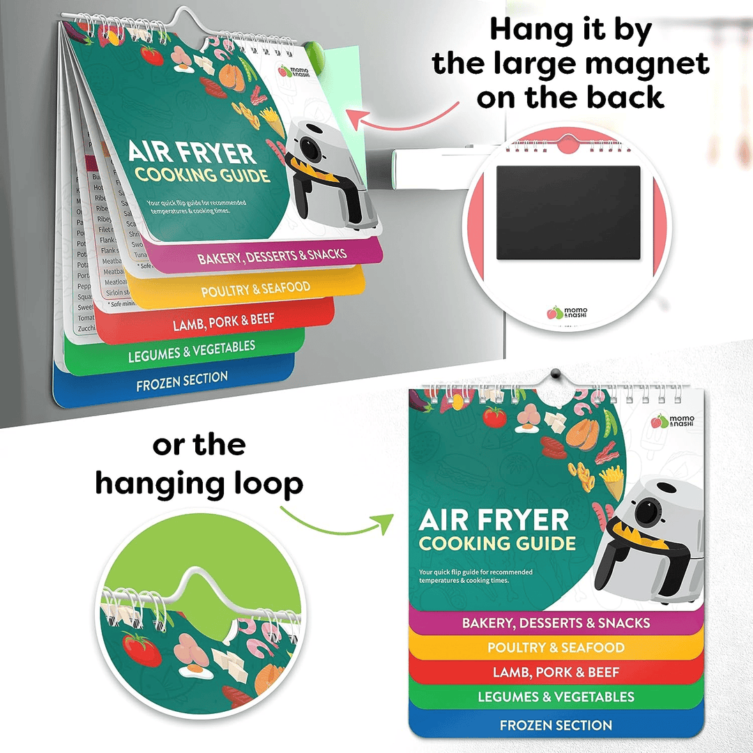 Air Fryer Jukseseddel Magneter Matlagningsguide Heft | Skanto