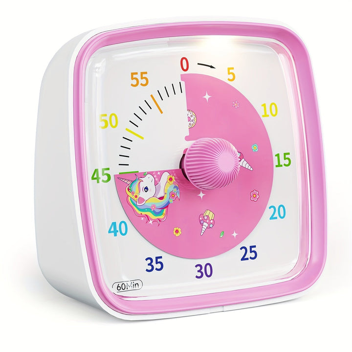 Rainbow Time Management Timer – Visuell 60-minutters nedtellingsur for studie, arbeid og hjem | Skanto