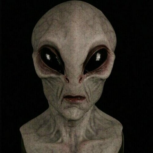 Skanto | Realistisk Alien Maske – Lateks- og Silikon Halloween Maske for Cosplay og Fester