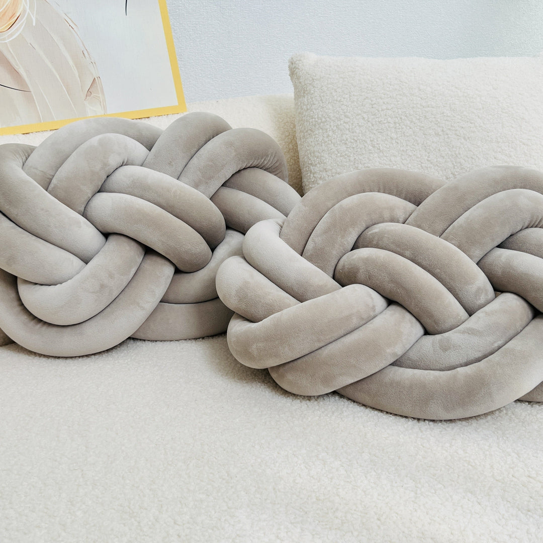 CozyPlush Set med 2 Plush Dekorative Puter – Myk Eleganse for Ditt Hjem Skanto