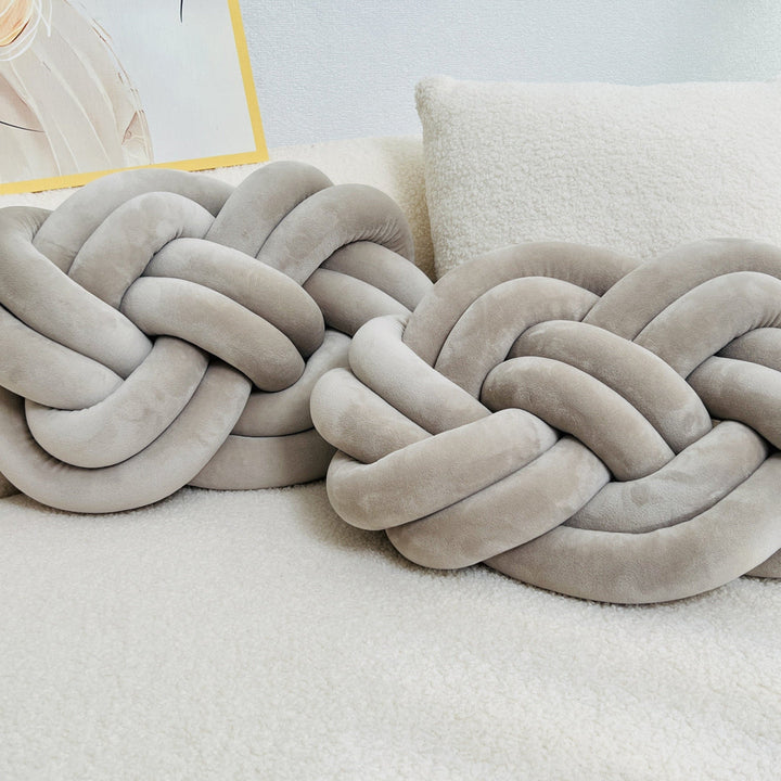 CozyPlush Set med 2 Plush Dekorative Puter – Myk Eleganse for Ditt Hjem Skanto