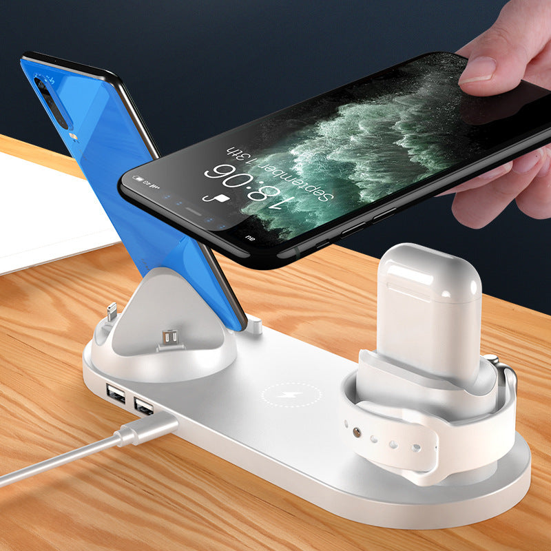 6-i-1 Hurtigladestasjon for iPhone og Uhr | Skanto