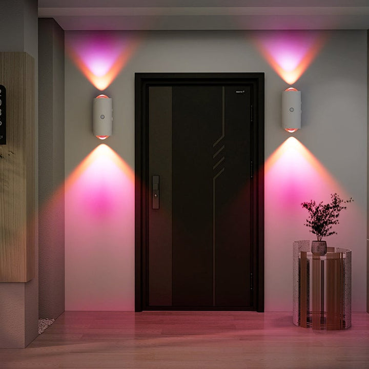 Skanto | Smart bevegelsessensor vegglampe med fargerik gradient