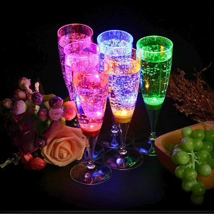 GlowSip - LED-belyst vinglasssett (6 stk) Skanto