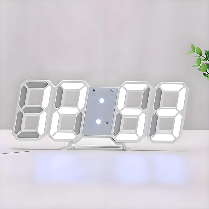 TimeSphere LED 3D Digital Klok med Kalender og Temp Display | Skanto