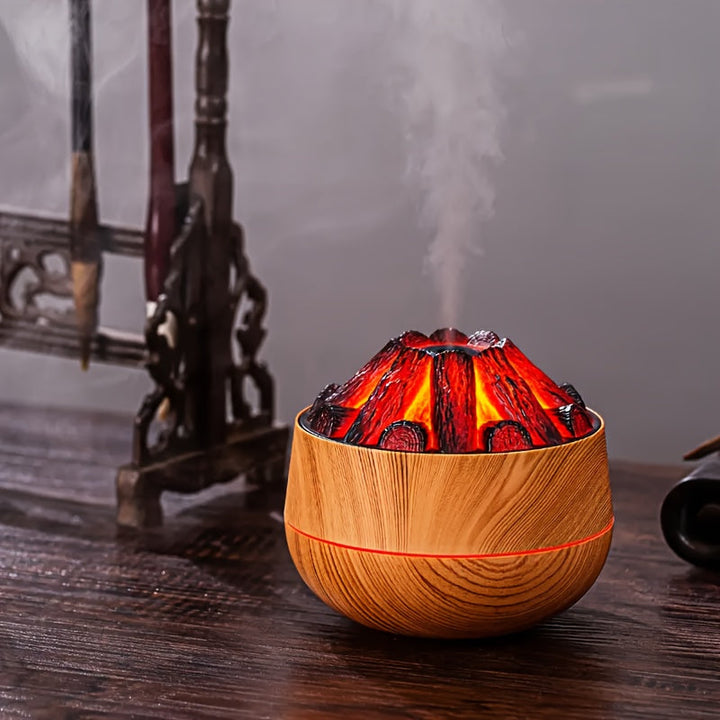 Skanto | Fire Diffuser - Mini simulert kullild luftfukter med realistisk flammeeffekt