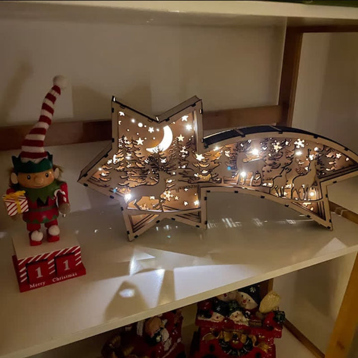 Skanto | LED Tre Julepynt Nattverden Stjerneformet Skrivebordlampe