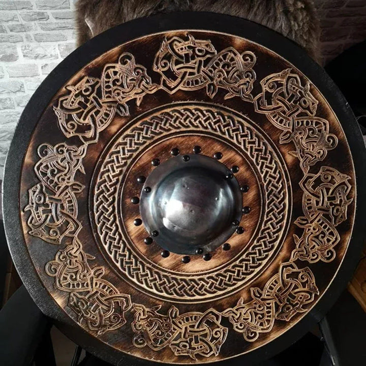 Skanto | Eivor Valhalla Raven Kamp Skadet Viking Tre Skjold 30CM