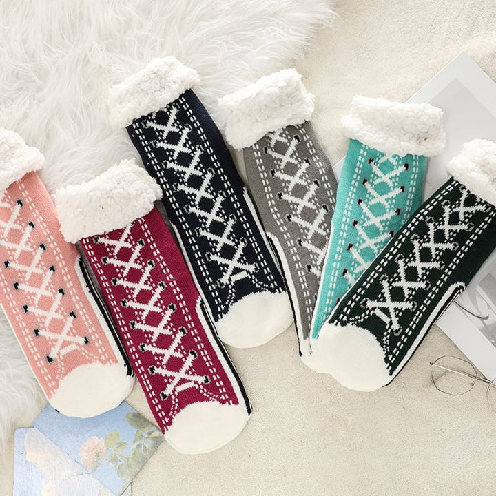 Skanto | Ultra-tykke Cashmere Slippers Sokker S