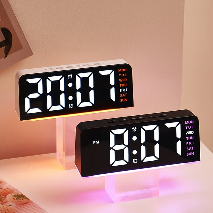 Skanto | Moderne LED Hele Uken Utstilling Nattlampe Vekkerklokke
