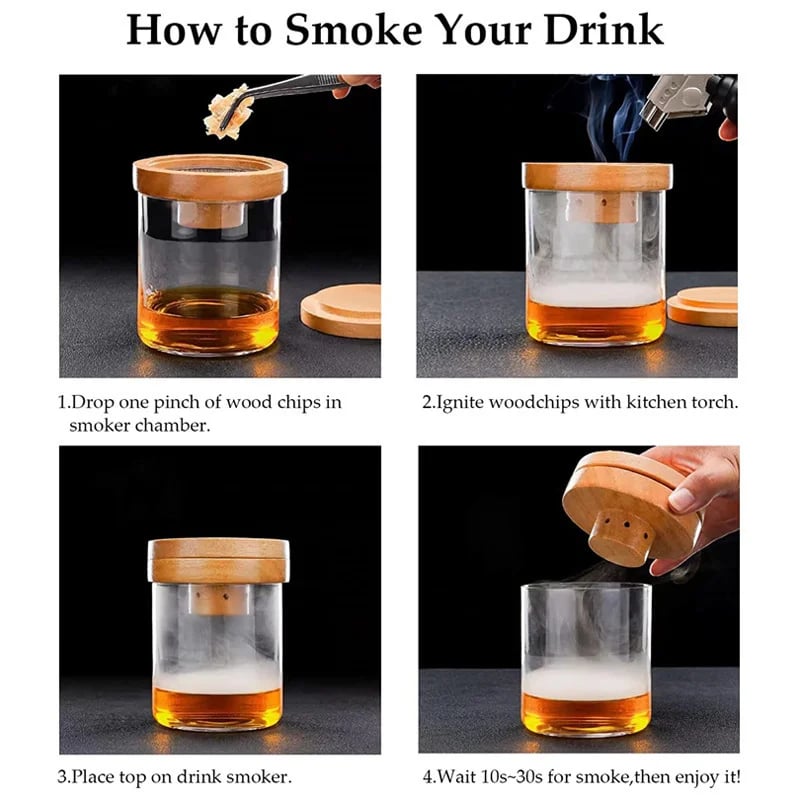 Skanto | Cocktailrøyk med 8 smaker - Bourbon Whiskey-gaver til menn