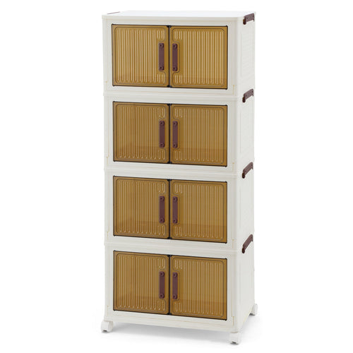 Lagringsboks skap med dører og hjul | Skanto