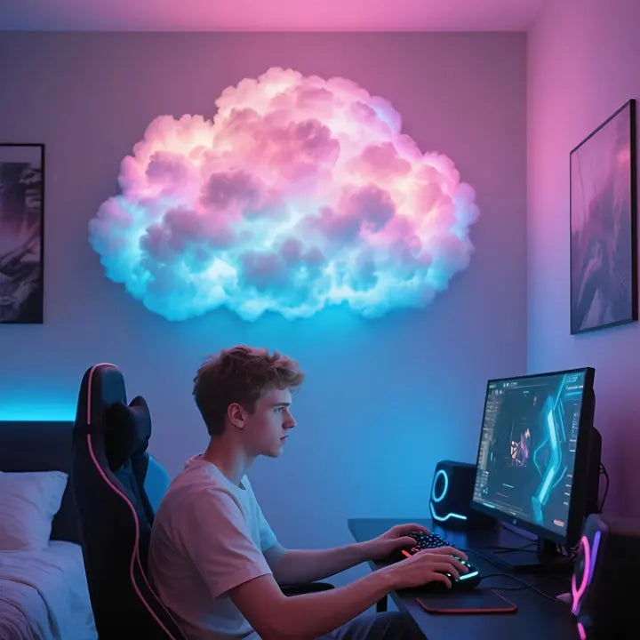 Skanto | LED Cloud Magic Light — Fordyp deg i magisk ro og fortryllende øyeblikk av velvære