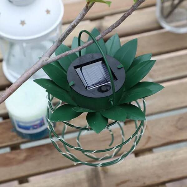 Skanto | Solar Pineapple Garden Lantern with Warm LED Light 28cm
