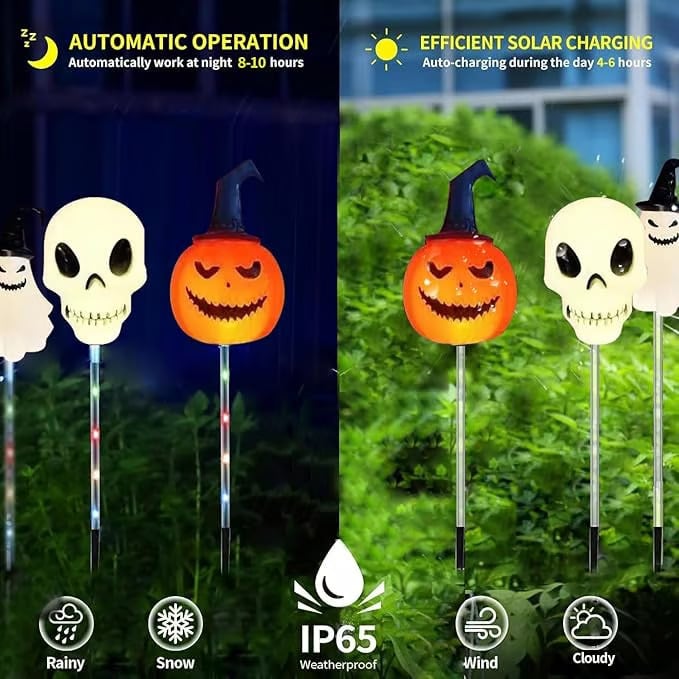 Skanto | 6 i 1 Halloween Solhage Lys