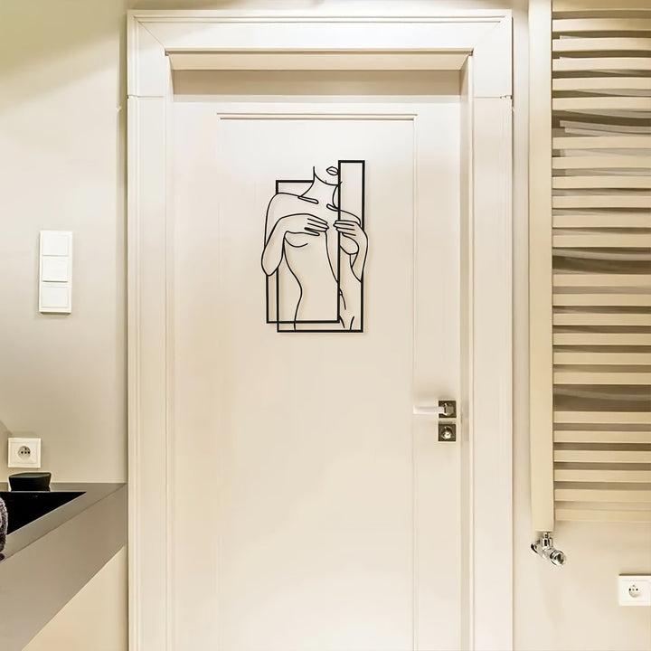 Skanto | LineaArt Metallveggdekorasjon - Moderne minimalistisk veggkunst for soverom