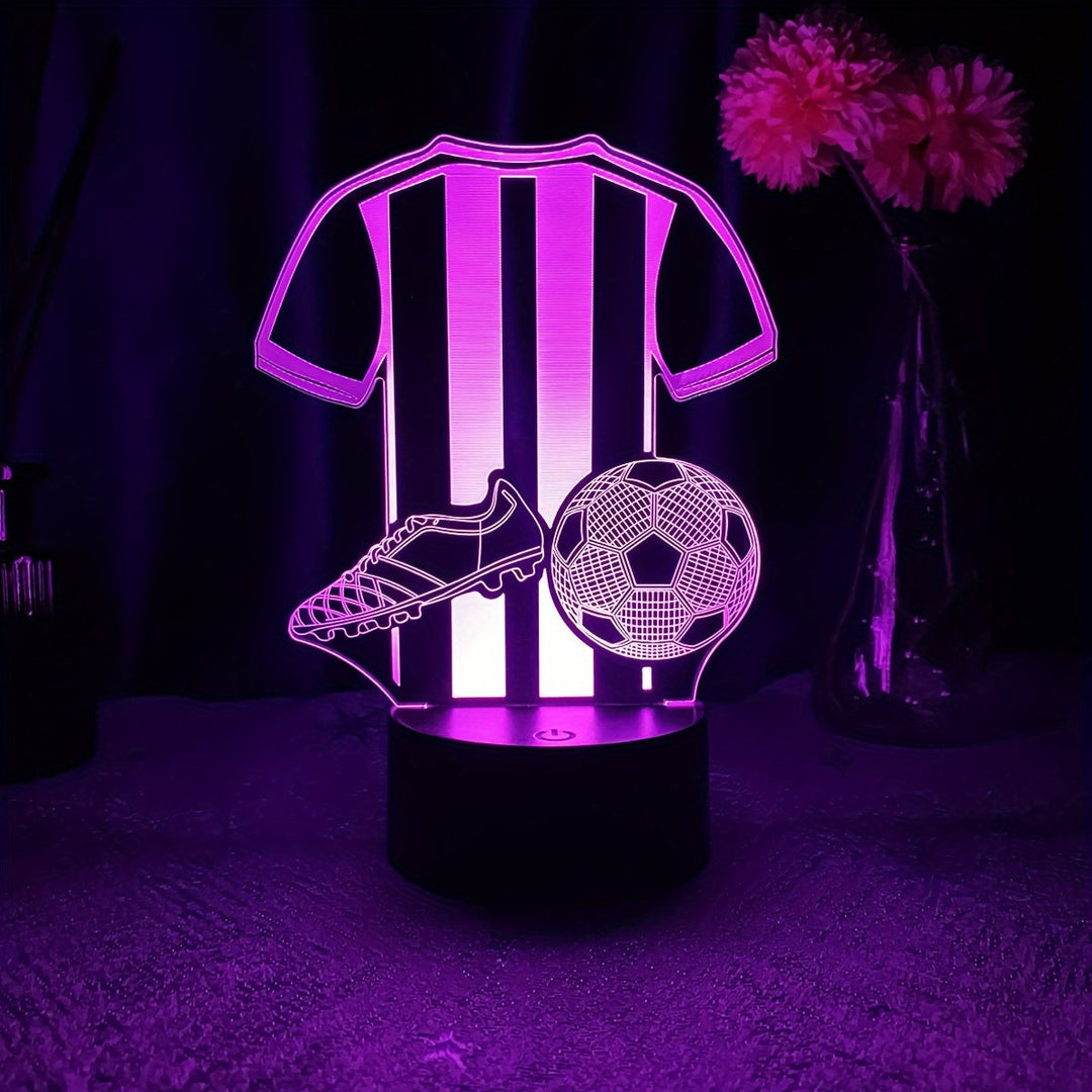 SportGlow Lampe - 3D LED Nattlys for Fotballfans Skanto