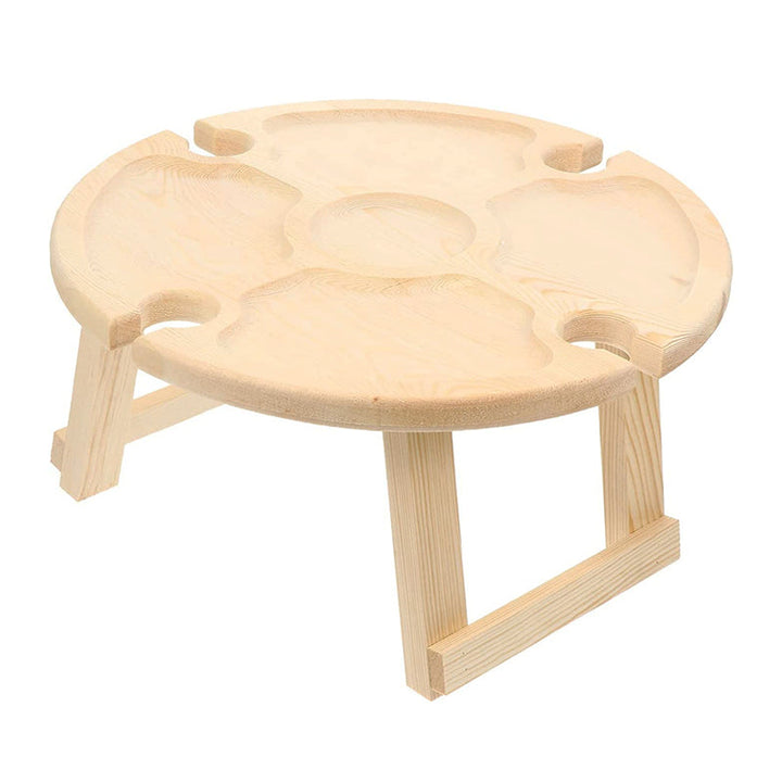 Tremini Utendørs Sammenleggbart Picnicbord - Med Glassholder | Skanto